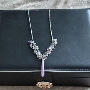 Elegant Purple Pendant Necklace